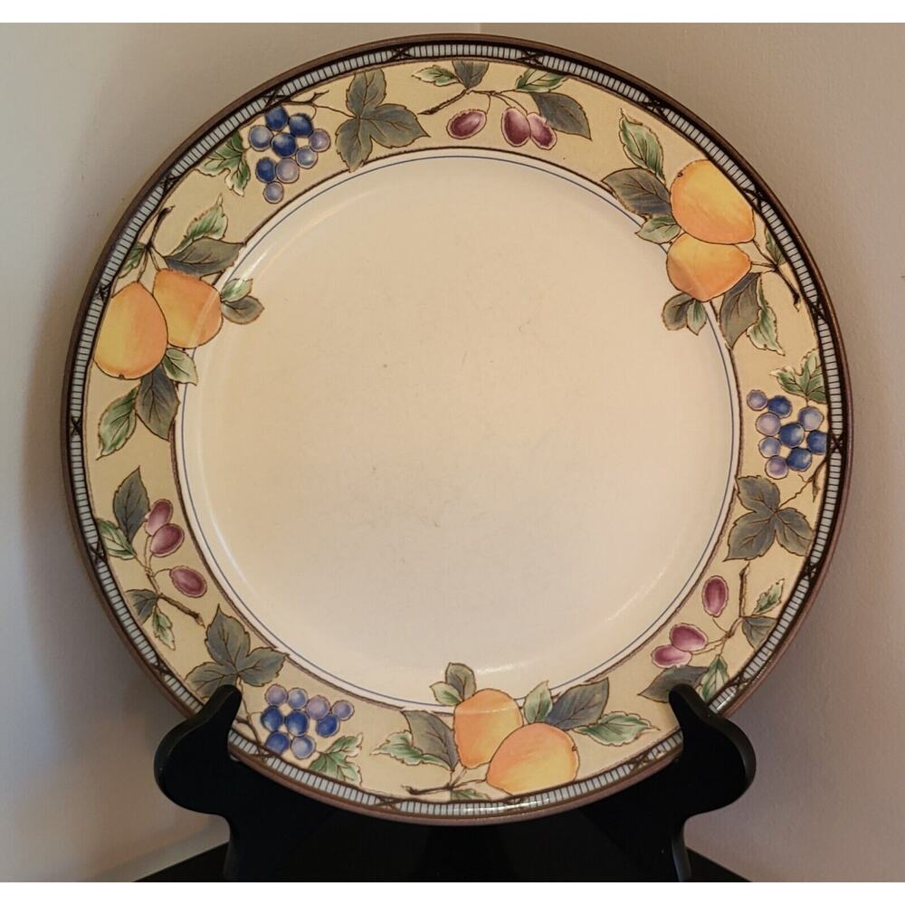 (Qty 1) Mikasa Intaglio GARDEN HARVEST Dinner Plate 11 1/8" CAC29 Stoneware